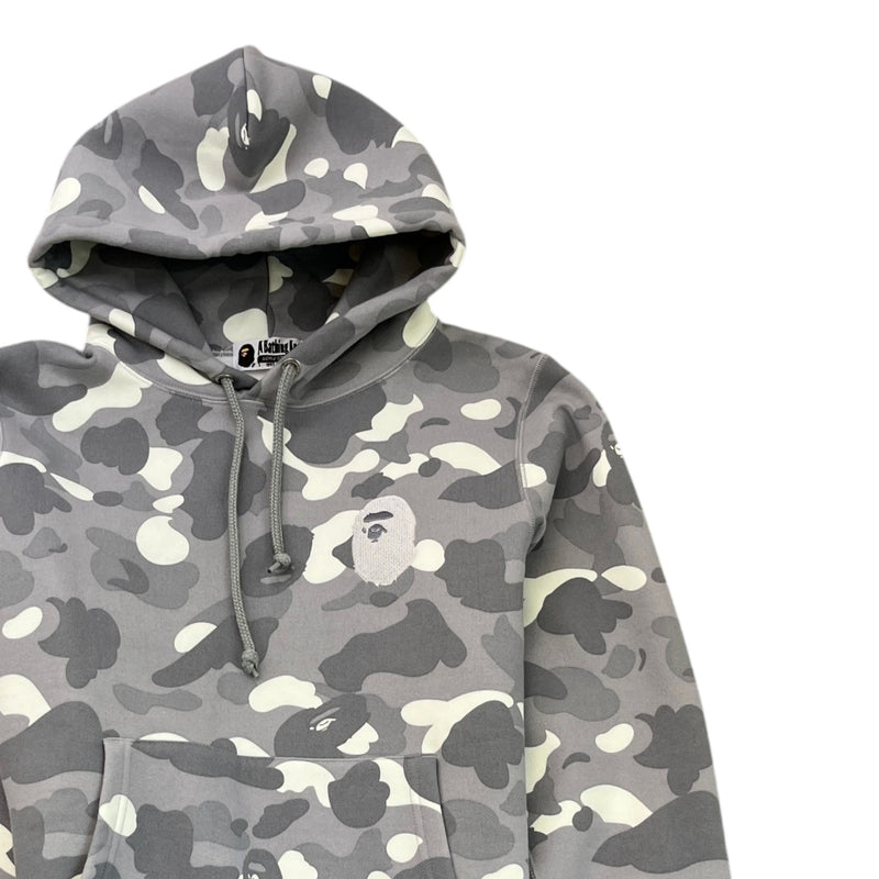 Men's Camo Ape Hoodie Grey Size S