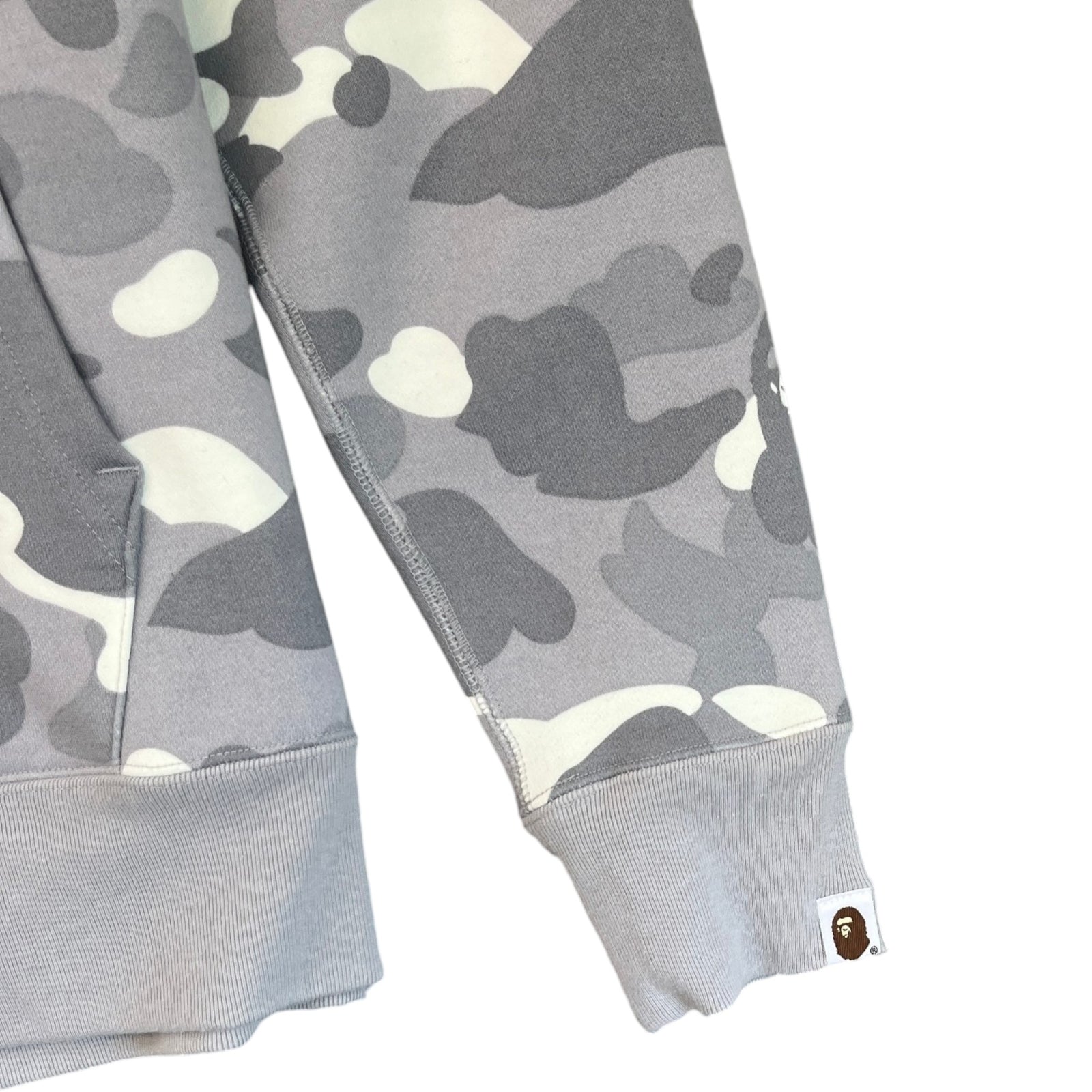 Men's Camo Ape Hoodie Grey Size S - Photo 5