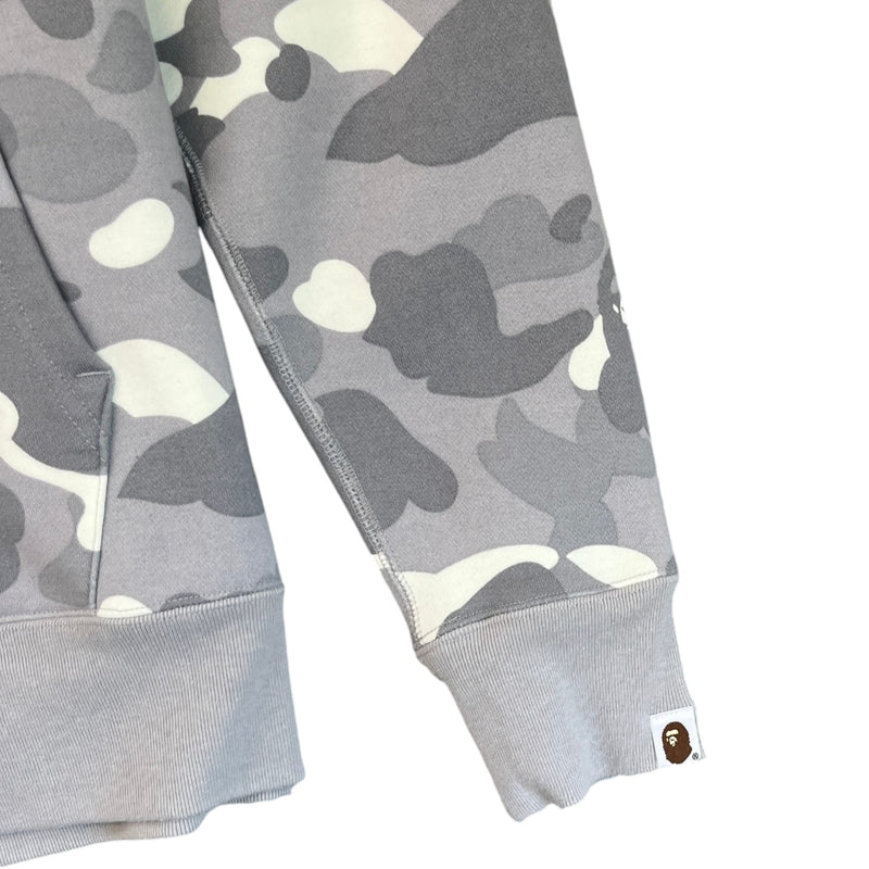 Men's Camo Ape Hoodie Grey Size S