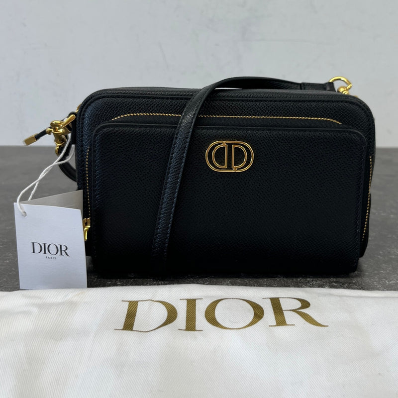 Women's Caro Double Pouch Bag Black