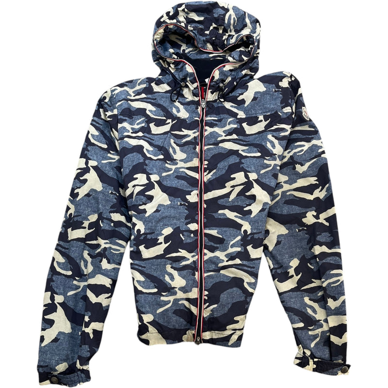 Men's Nath Camo Print Windbreaker Blue Size 2 / M