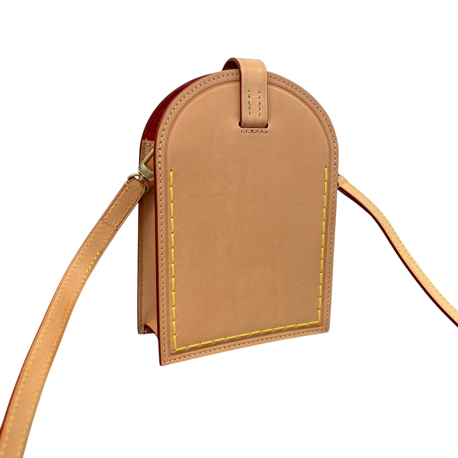 Women's Name Tag XL Crossbody Bag Beige - Photo 8