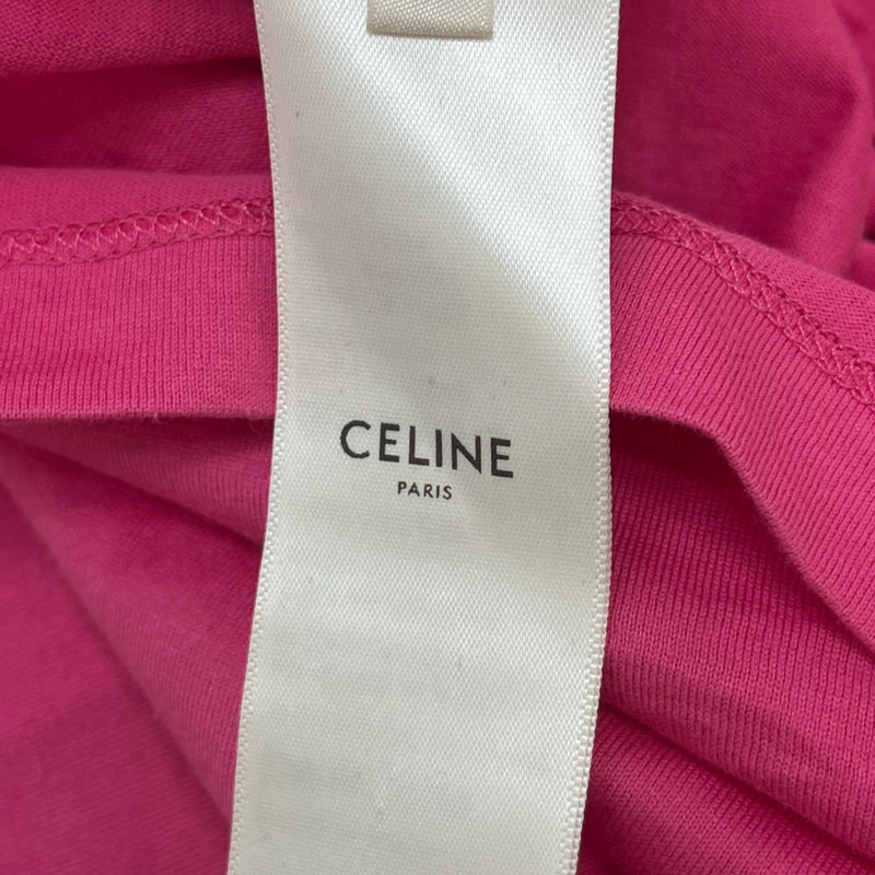 Men's Logo Print T-Shirt Pink Size XS