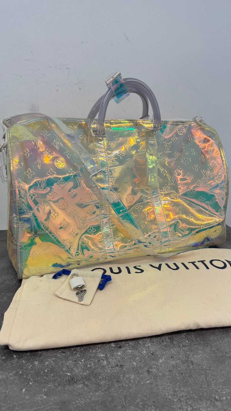 Women's Monogram Prism Keepall Bandoulière 50 Bag Multi-Coloured