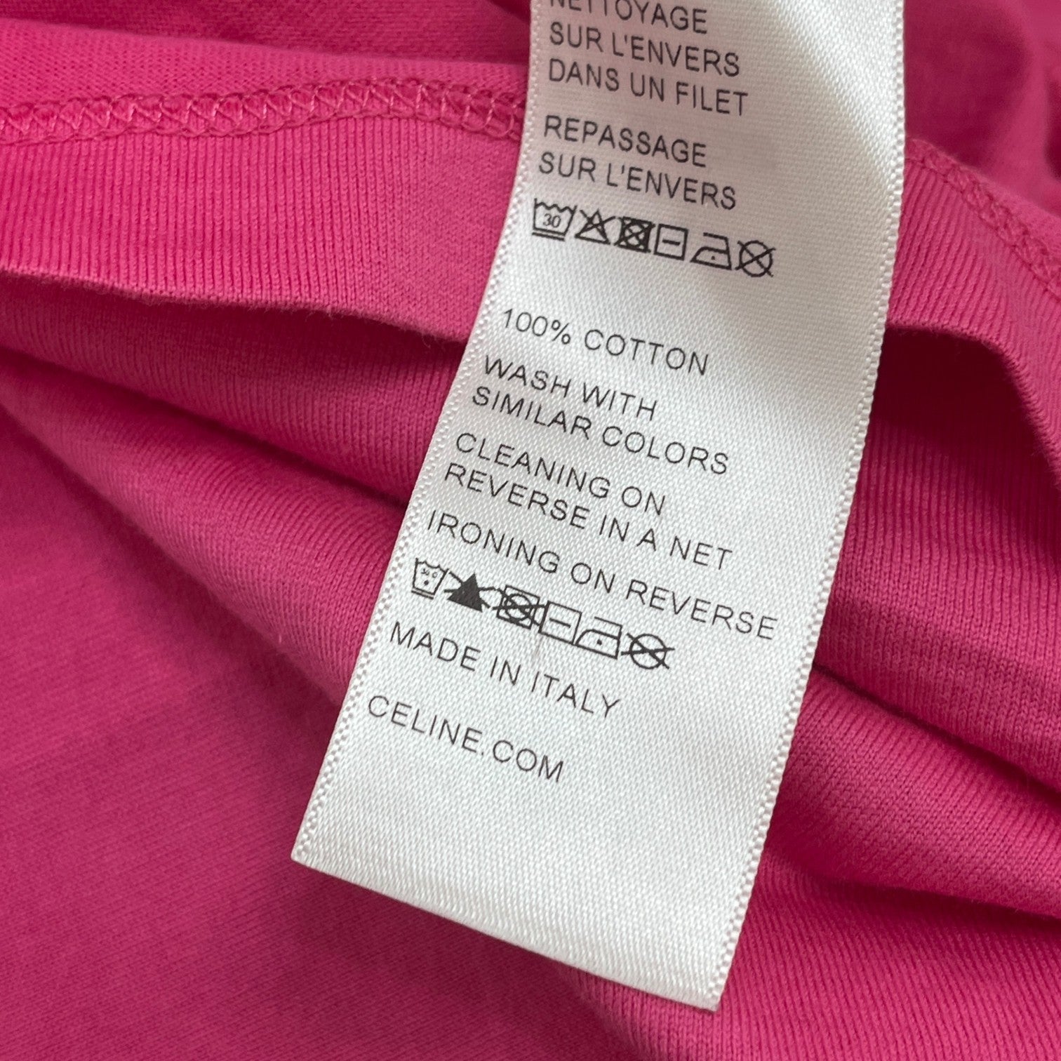 Men's Logo Print T-Shirt Pink Size XS - Photo 8