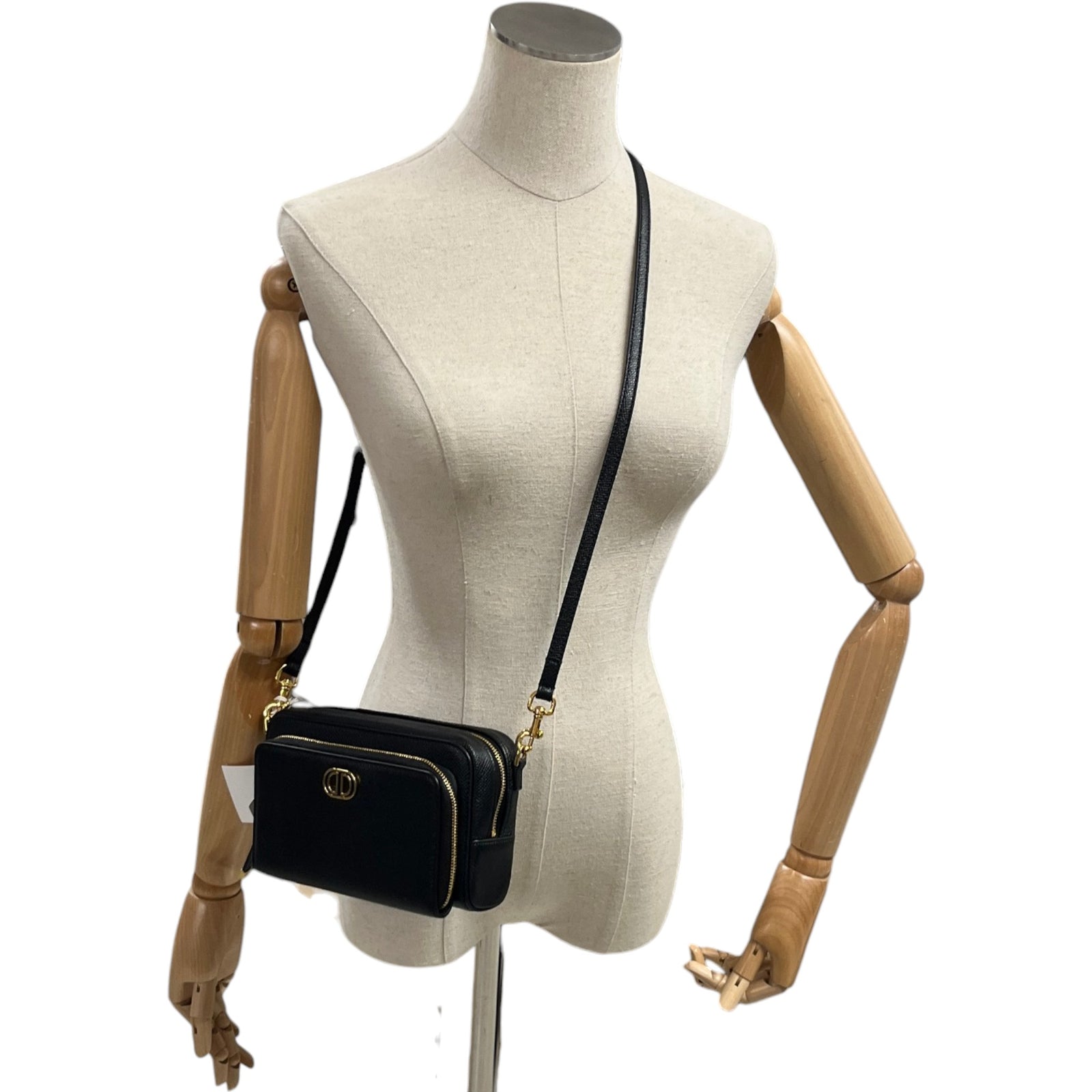 Women's Caro Double Pouch Bag Black - Photo 2