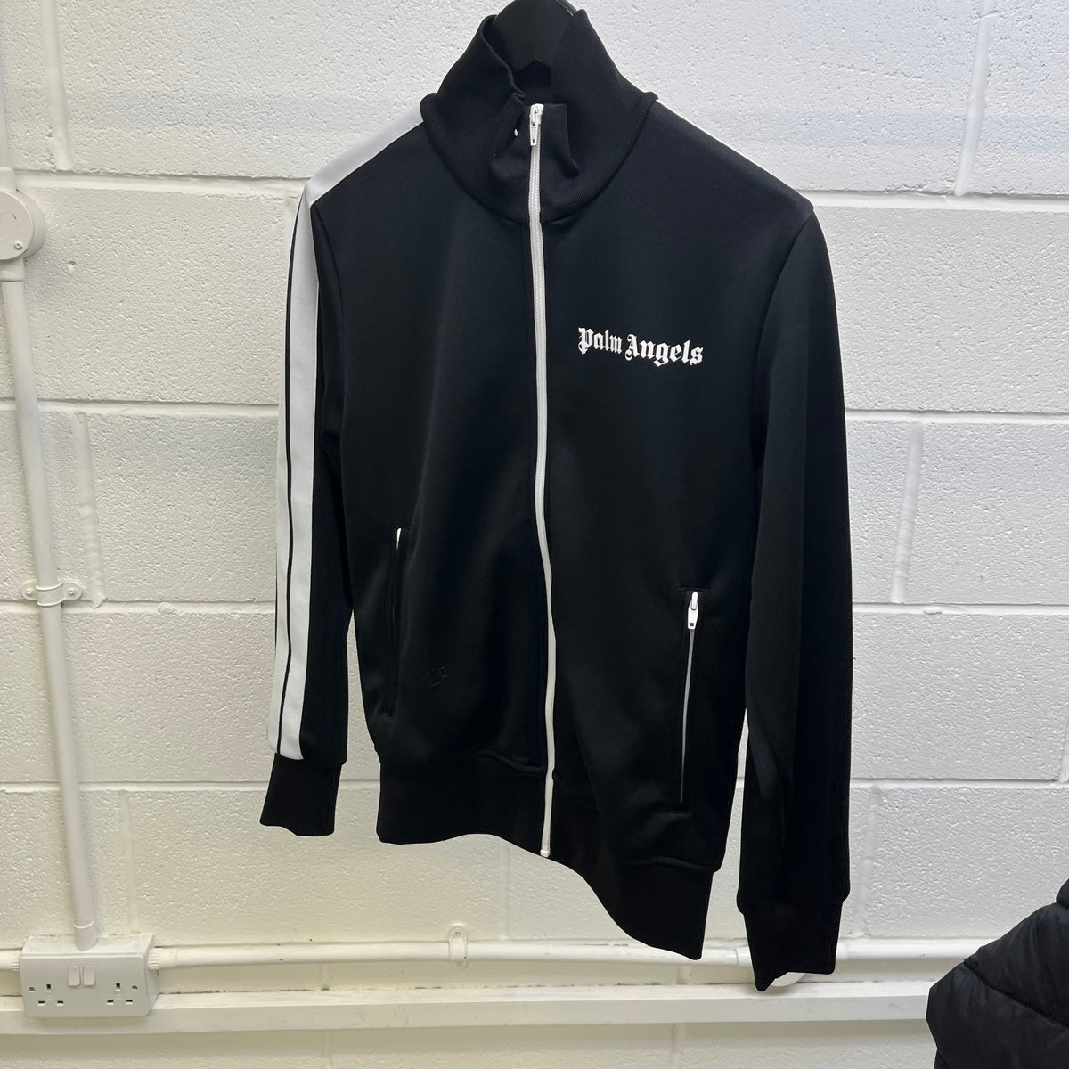 Men's Logo Print Track Jacket Black Size S - Photo 8