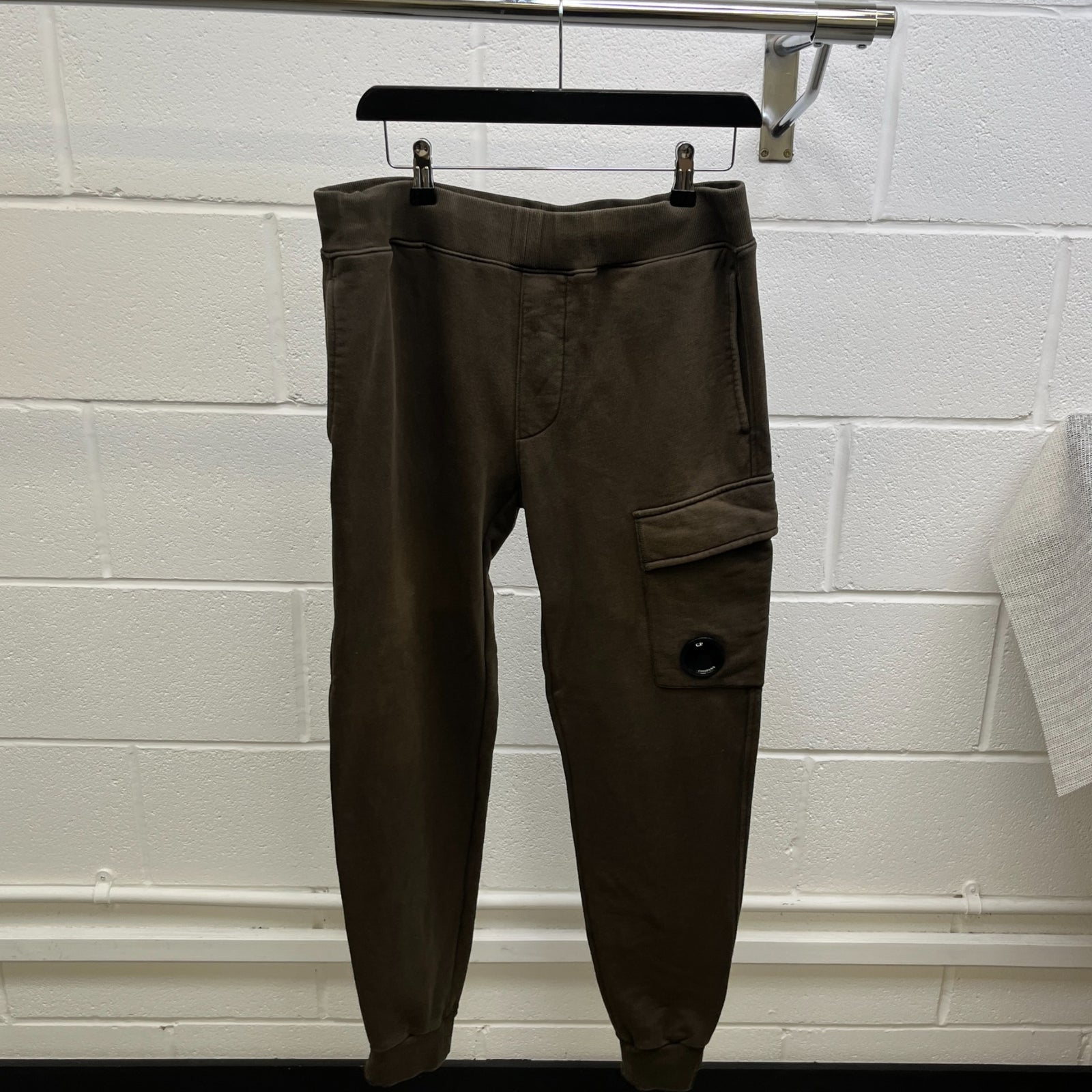 Men's Diagonal Raised Joggers Khaki Size L - Photo 8