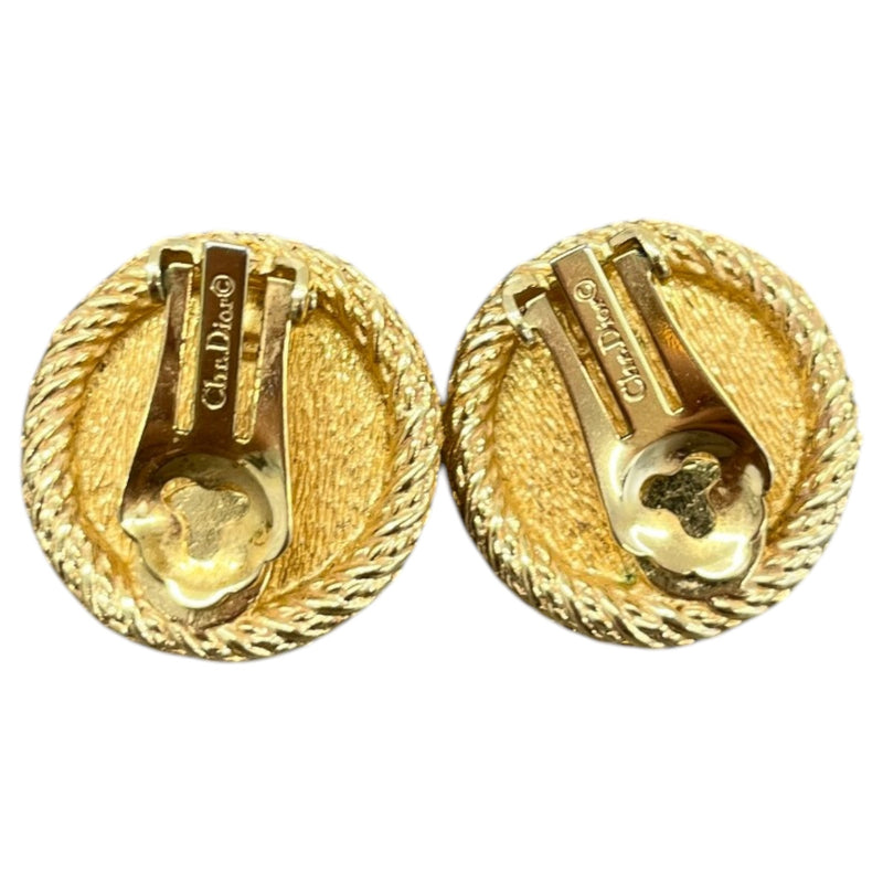 Women's Faux Pearl Clip On Earrings Gold