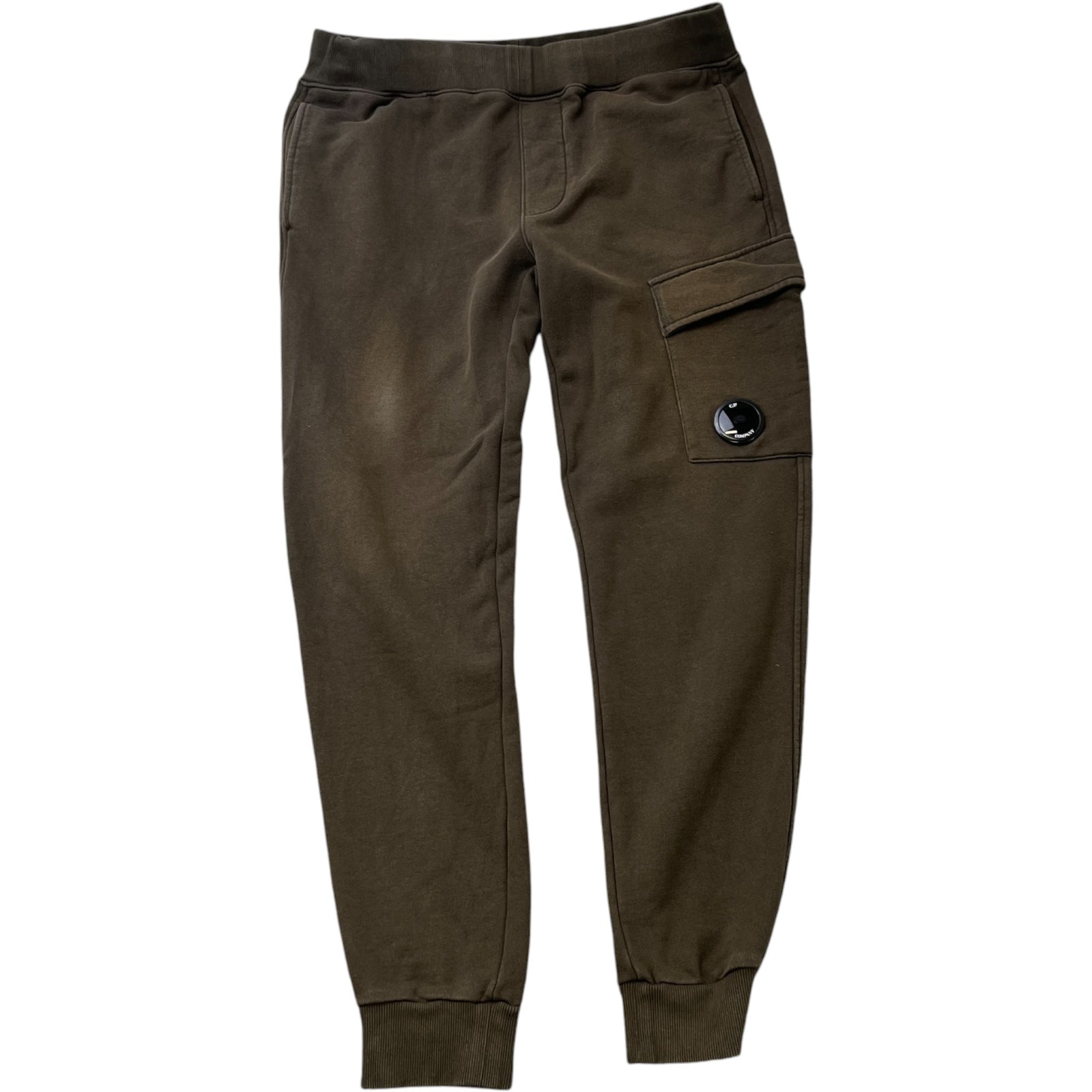 Men's Diagonal Raised Joggers Khaki Size L - Photo 1
