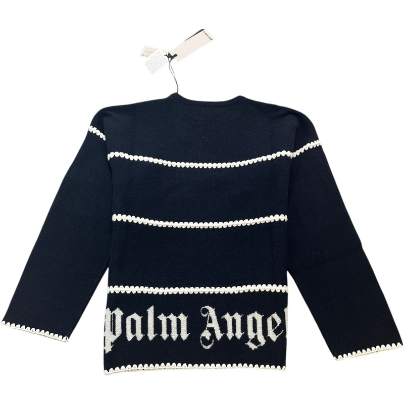 Men's Pa Monogram Stripe Sweatshirt Navy Size S
