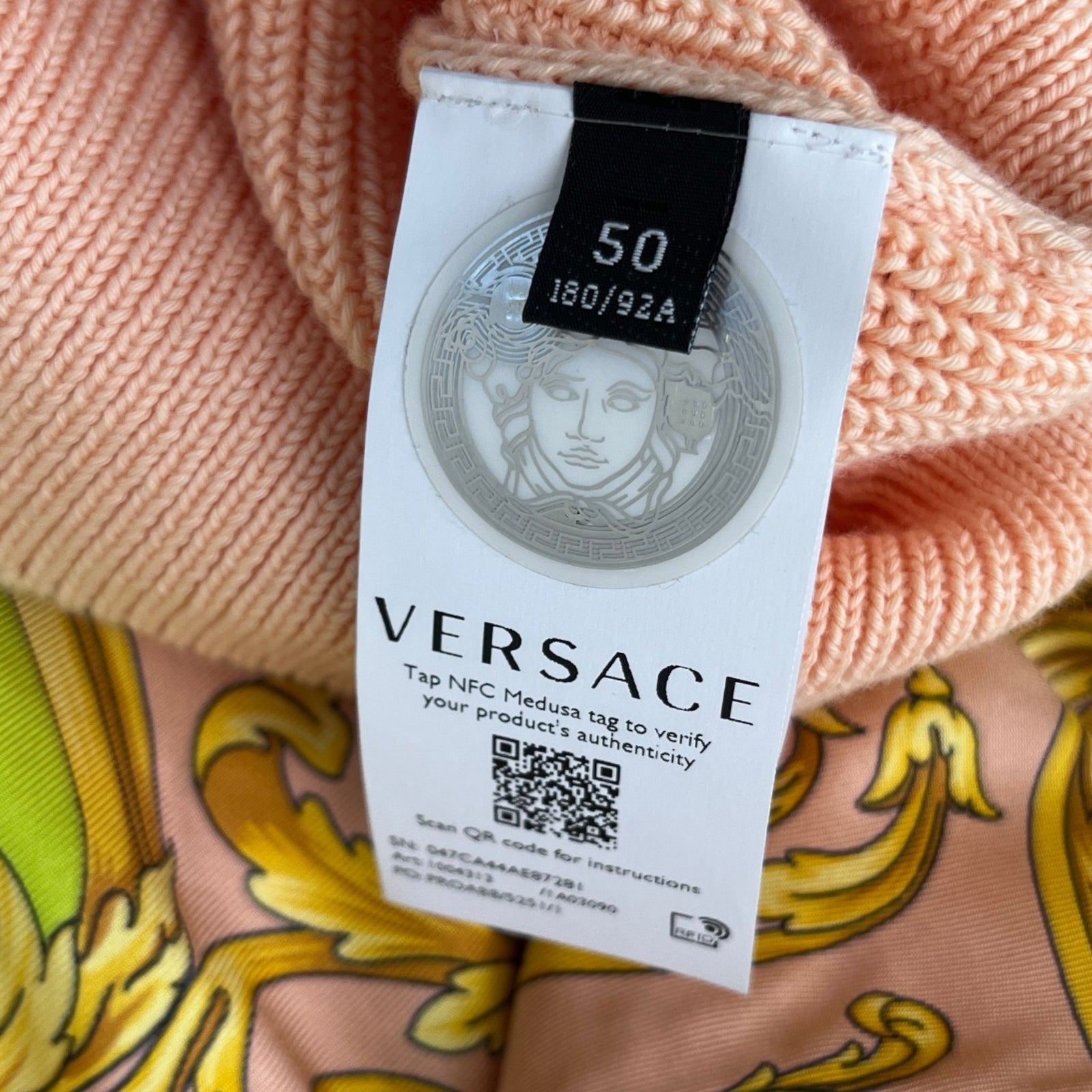 Men's Barocco Goddess Sweatshirt Salmon Size IT 50 / UK L - Photo 7