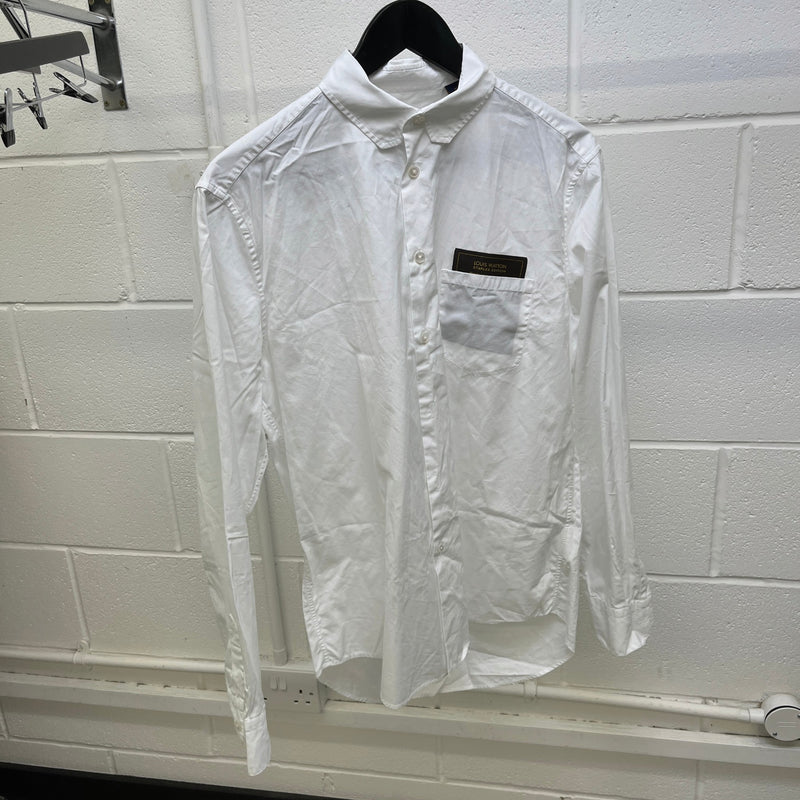 Men's Staples Edition DNA Long Sleeve Shirt White Size M