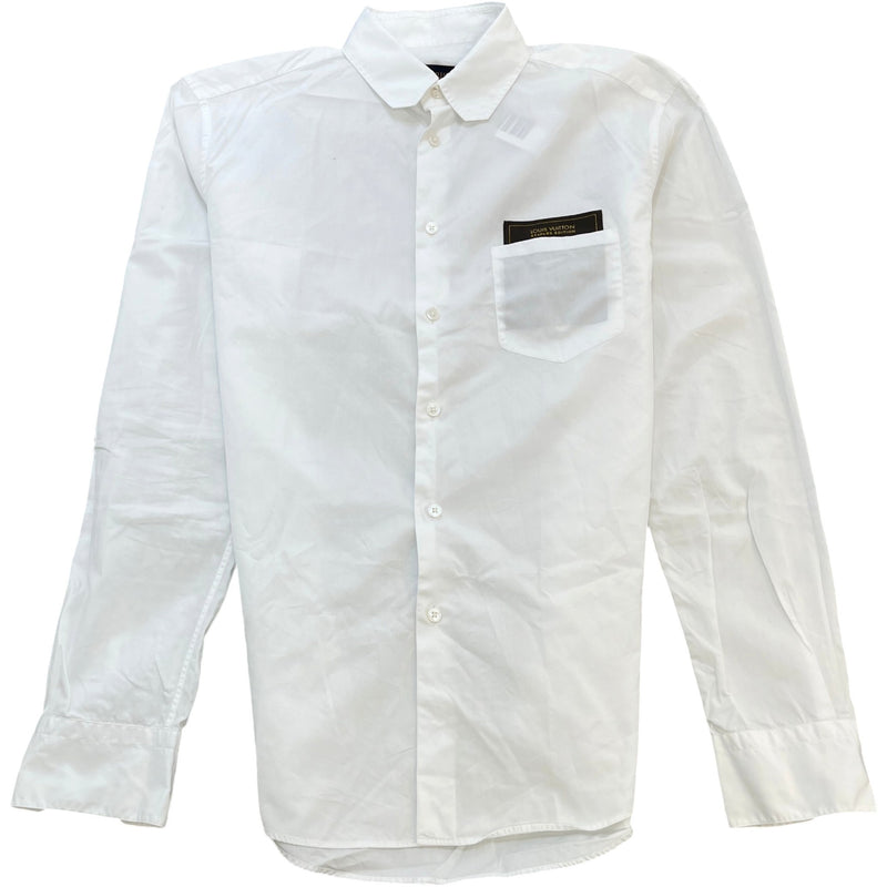 Men's Staples Edition DNA Long Sleeve Shirt White Size M