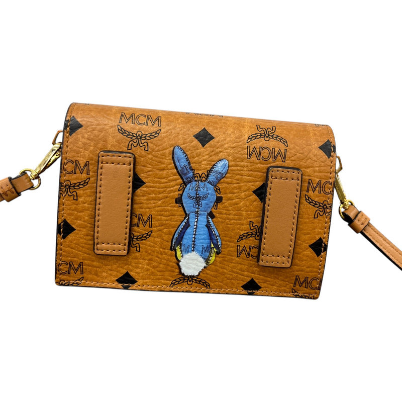 Women's Visetos Rabbit Crossbody Bag Brown