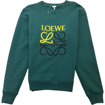 Men's Embroidered Logo Sweatshirt Green Size M