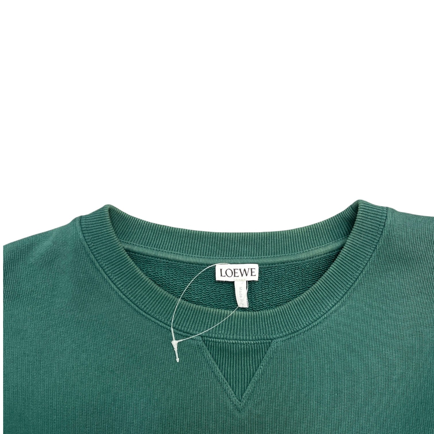 Men's Embroidered Logo Sweatshirt Green Size M - Photo 6