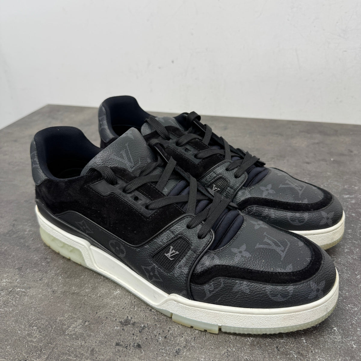 Men's LV Low Trainers Black Size UK 11 / EU 45 - Photo 11