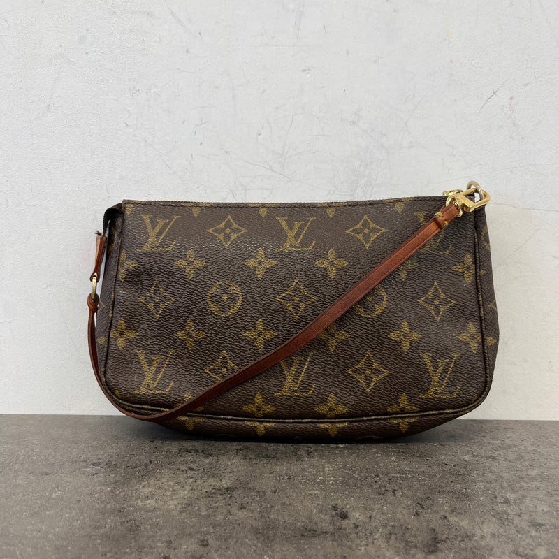 Women's Monogram Pochette Accessories Handbag Brown
