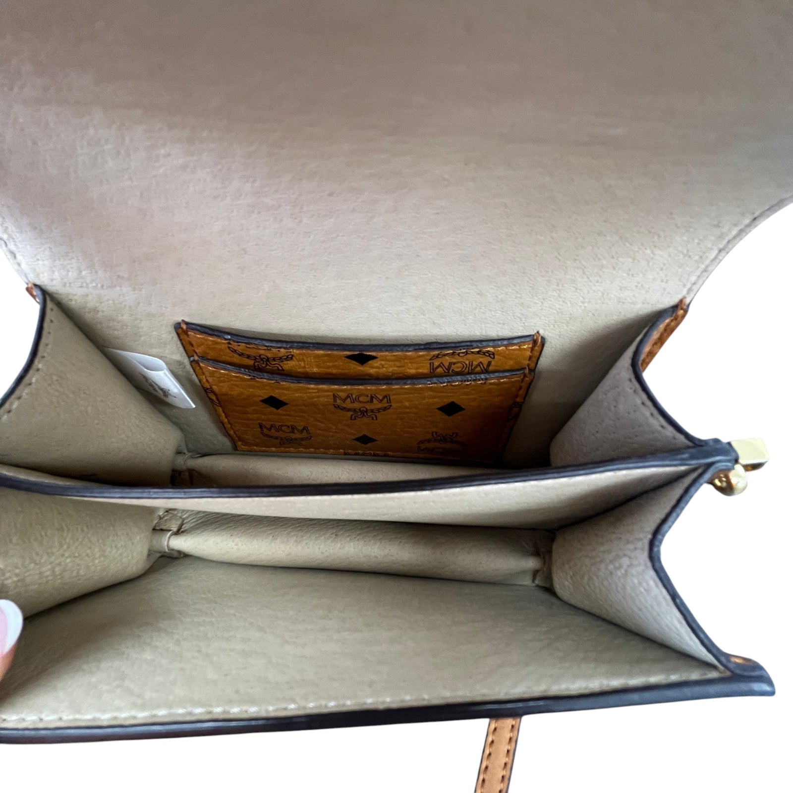 Women's Visetos Rabbit Crossbody Bag Brown - Photo 11