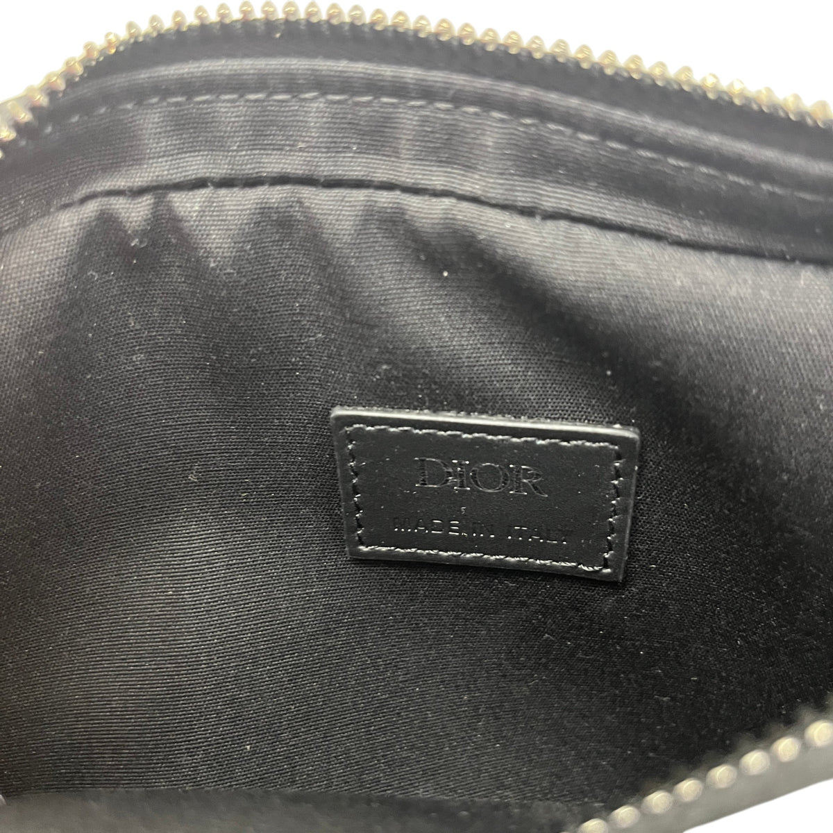 Men's Diamond Print Messenger Bag Black - Photo 10
