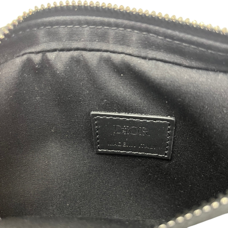 Men's Diamond Print Messenger Bag Black