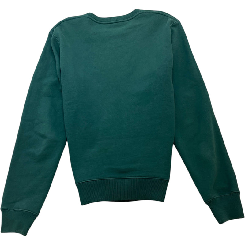 Men's Embroidered Logo Sweatshirt Green Size M