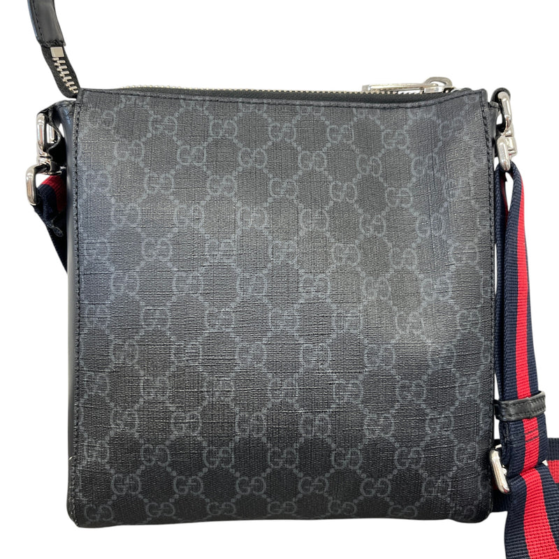 Men's Small Gg Supreme Messenger Bag Black