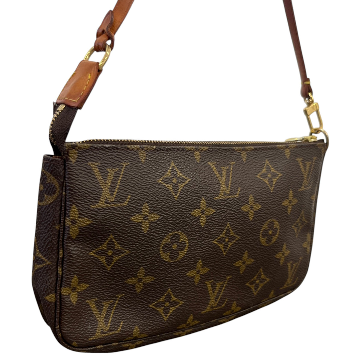 Women's Monogram Pochette Accessories Handbag Brown - Photo 8
