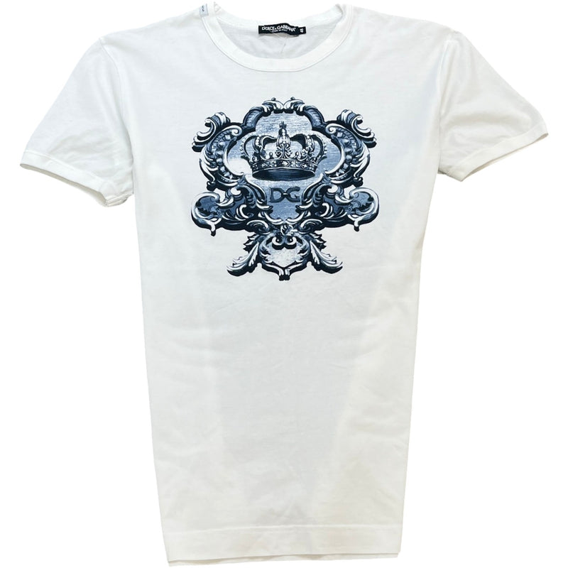 Men's Logo Print T-Shirt White Size M