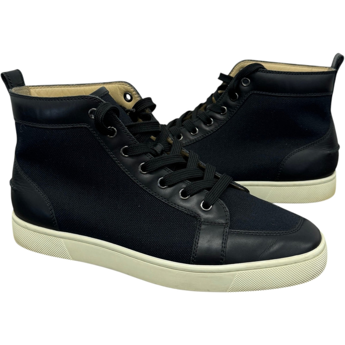 Men's Ranty Flat High Trainers Black Size UK 6.5 / EU 40.5 - Photo 3