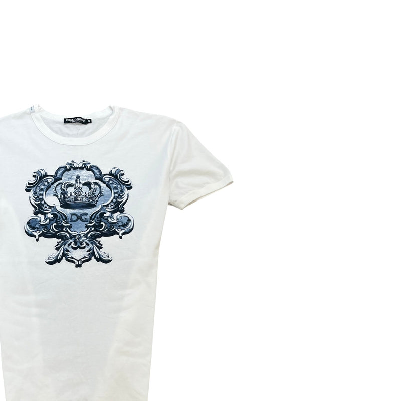 Men's Logo Print T-Shirt White Size M