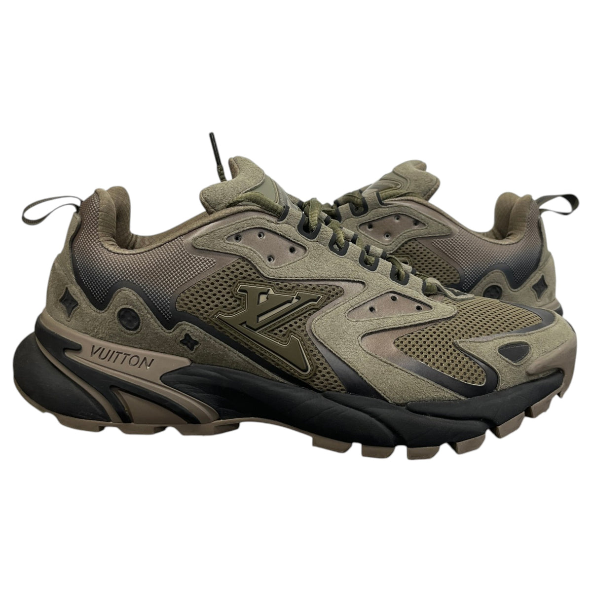 Men's LV Tatic Runner Low Trainers Khaki Size UK 7.5 / EU 41.5 - Photo 3