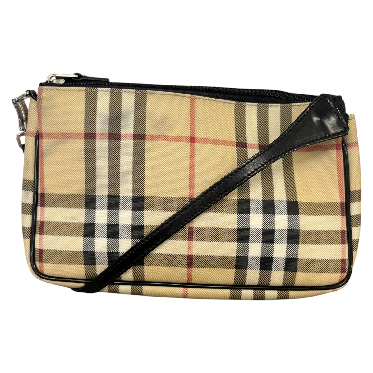Women's Checkered Handbag Beige - Photo 1
