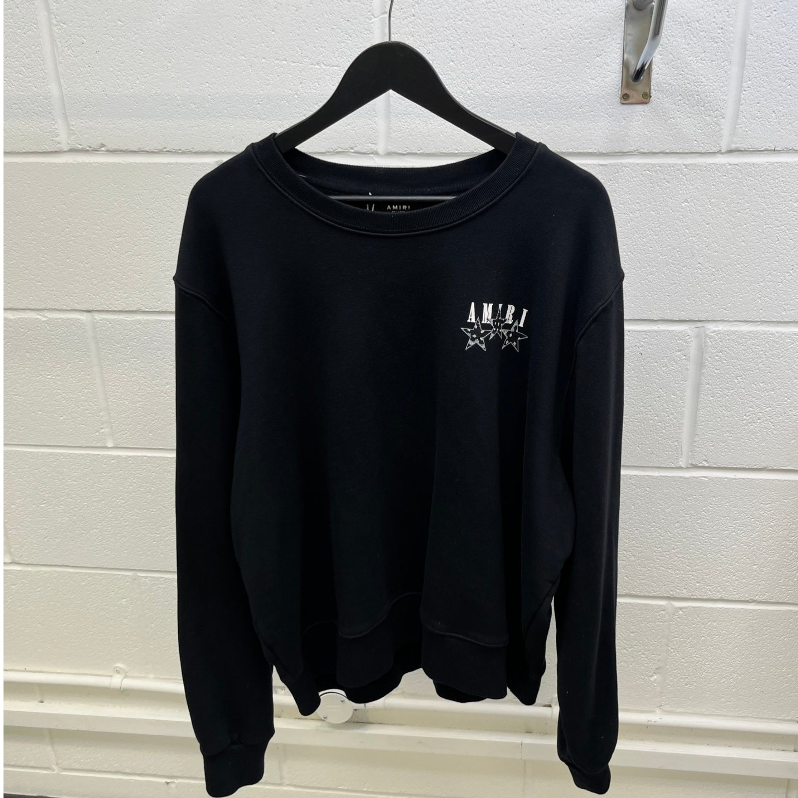 Men's Star Logo Sweatshirt Black Size XXL - Photo 8