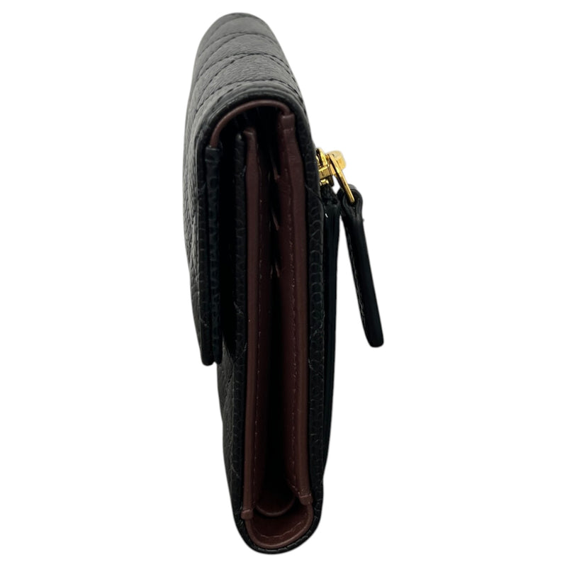 Women's Classic Small Flap Wallet Black