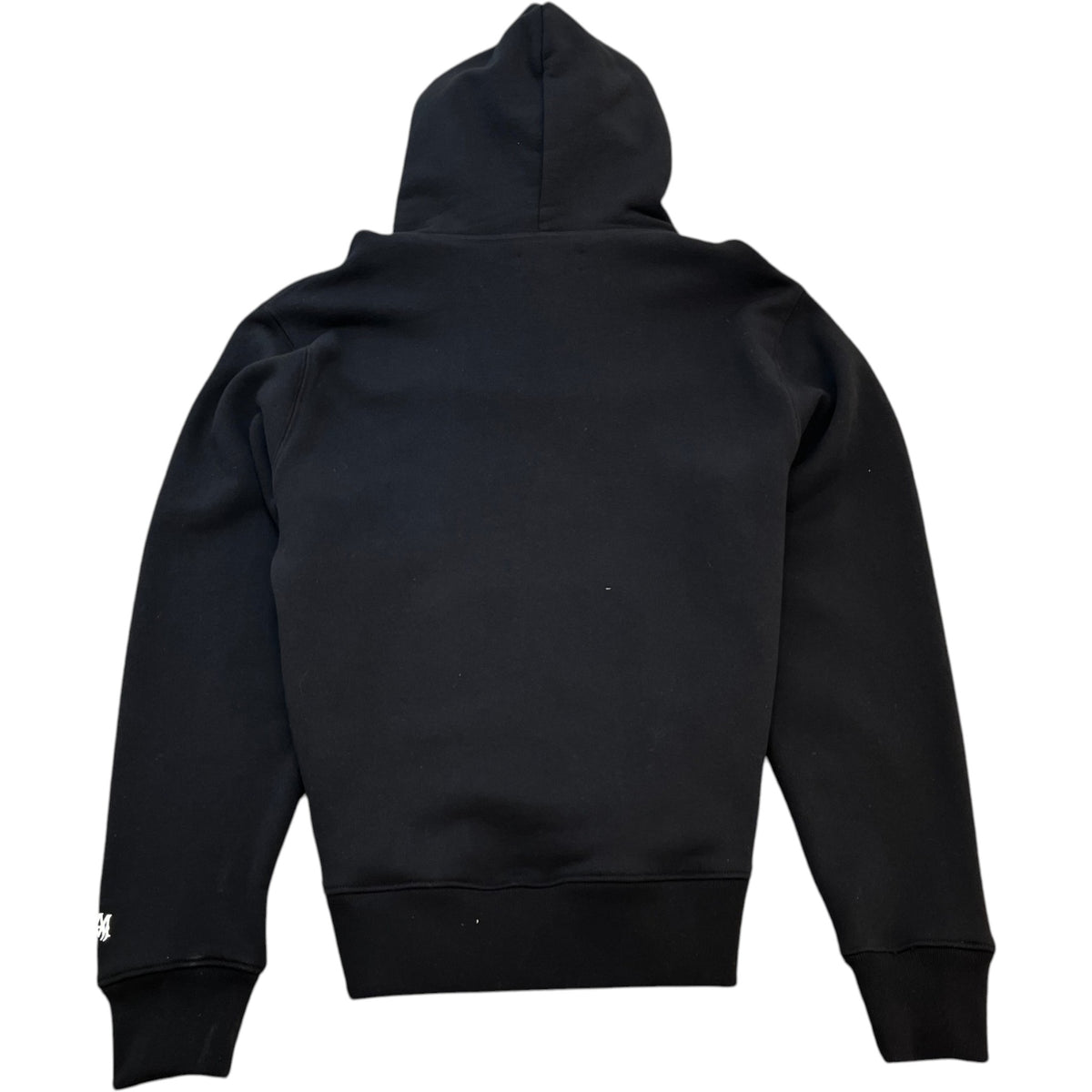 Men's Staggered Logo Print Hoodie Black Size M - Photo 2