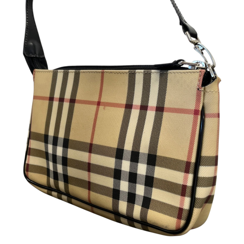 Women's Checkered Handbag Beige