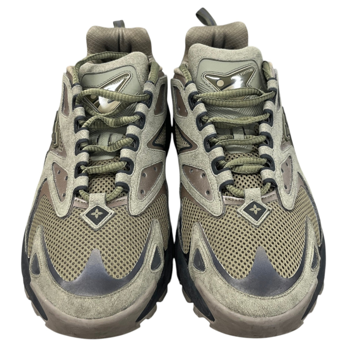 Men's LV Tatic Runner Low Trainers Khaki Size UK 7.5 / EU 41.5 - Photo 6