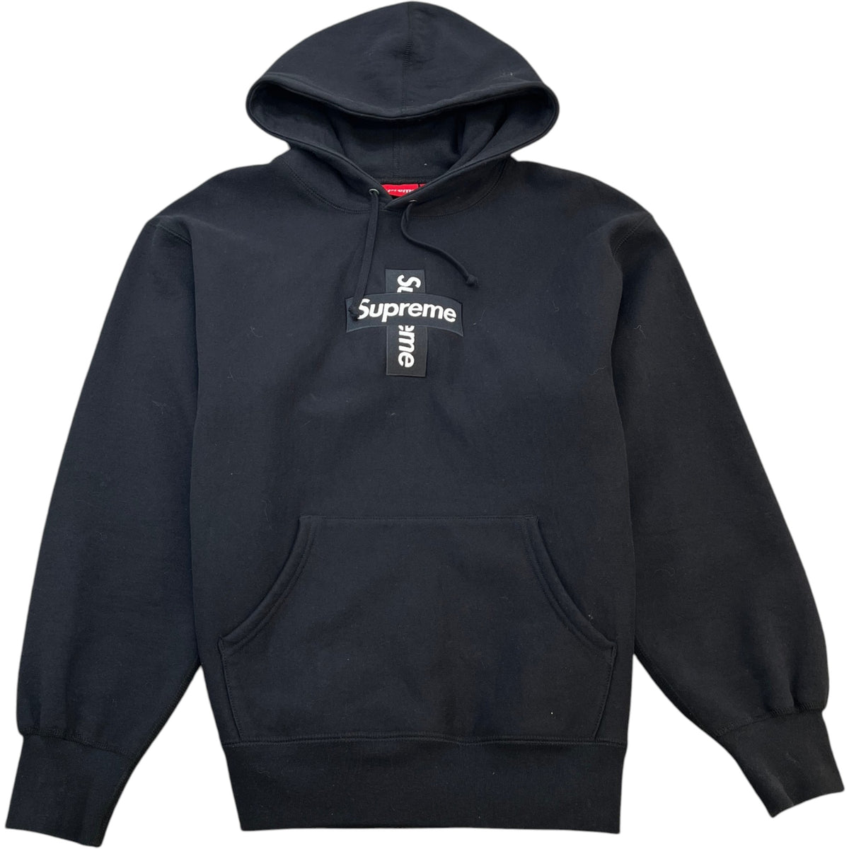 Men's Cross Box Logo Hoodie Black Size L - Photo 1