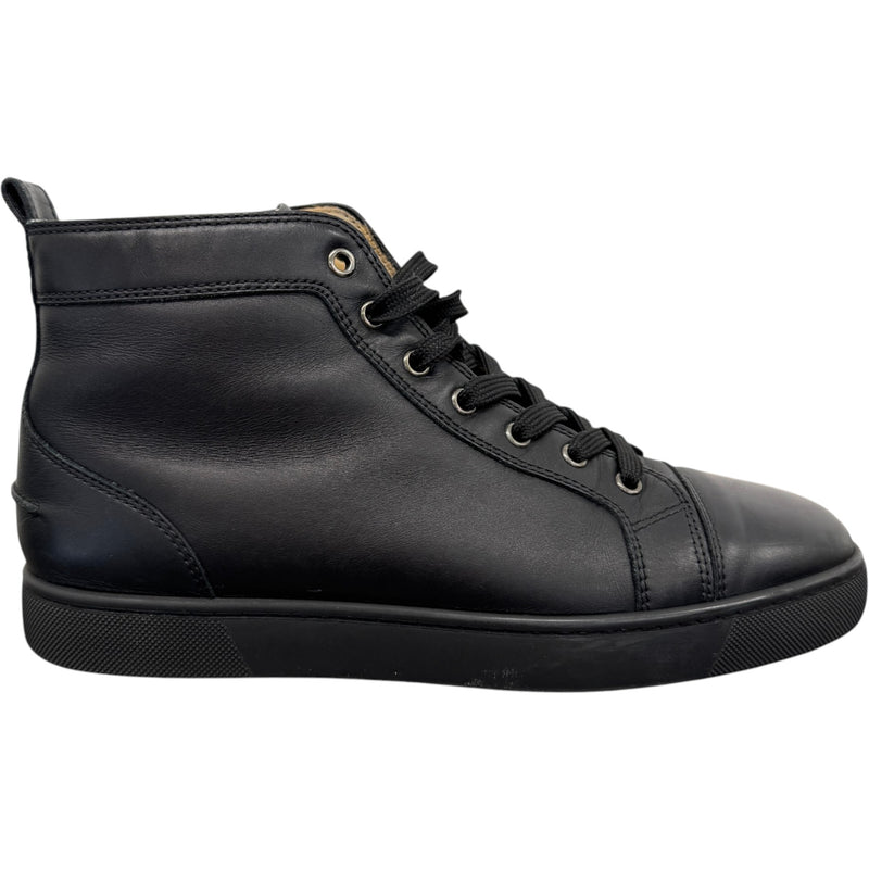 Men's Louis Flat High Trainers Black Size UK 8 / EU 42