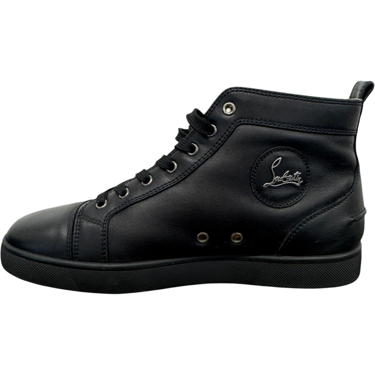 Men's Louis Flat High Trainers Black Size UK 8 / EU 42 - Photo 2