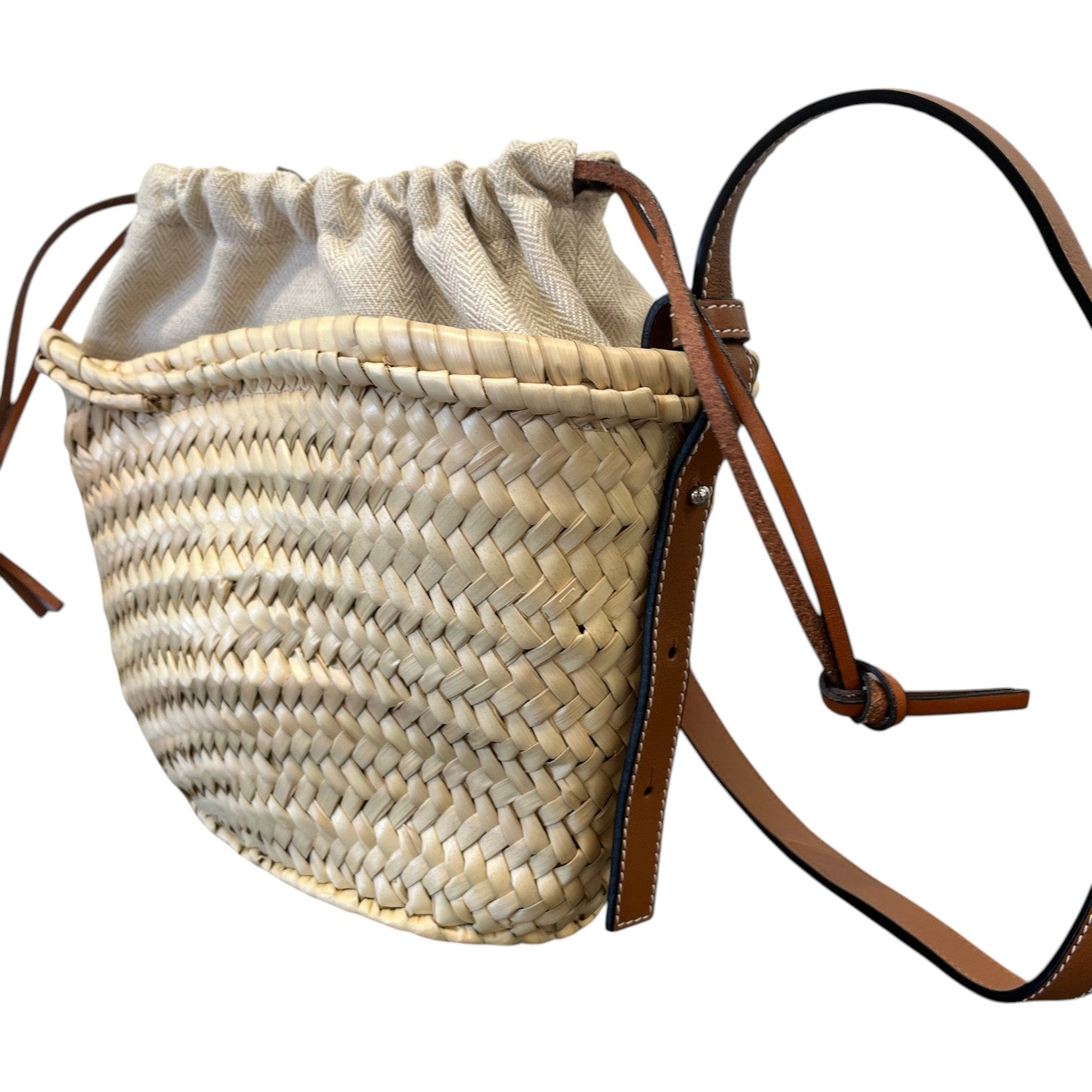 Women's Paula'S Ibiza Woven Drawstring Bucket Bag Beige - Photo 6