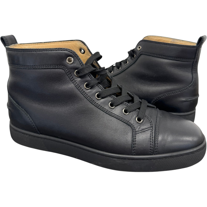 Men's Louis Flat High Trainers Black Size UK 8 / EU 42