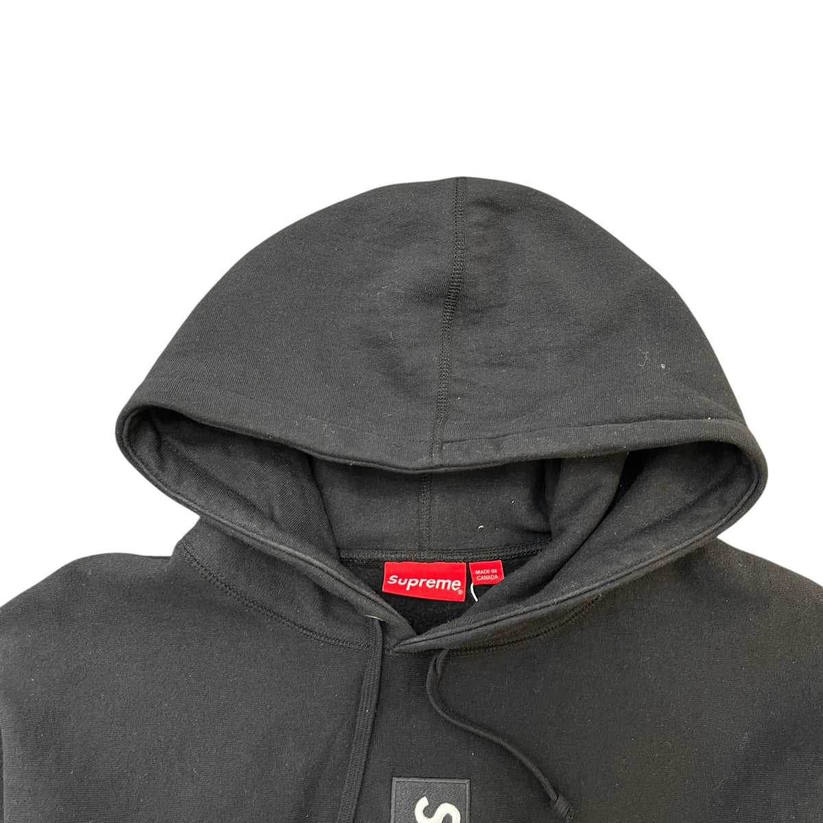Men's Cross Box Logo Hoodie Black Size L - Photo 5