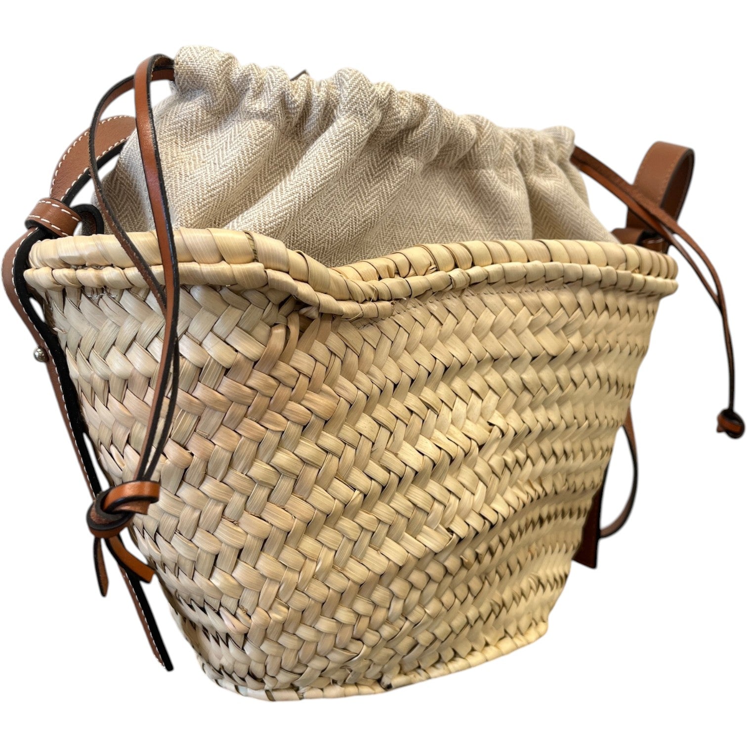 Women's Paula'S Ibiza Woven Drawstring Bucket Bag Beige - Photo 7