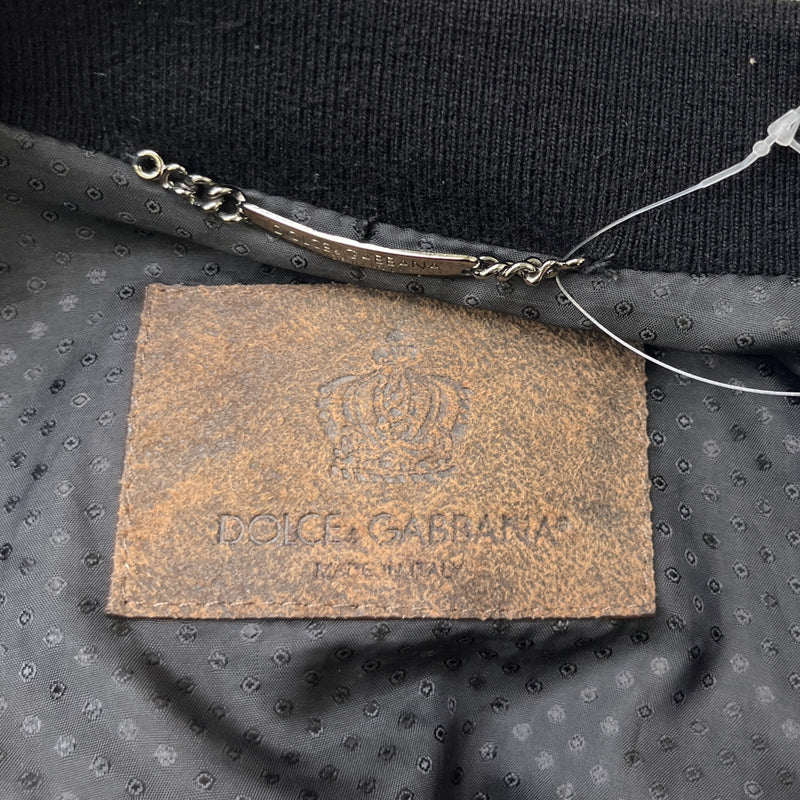 Men's Vintage Effect Bomber Jacket Brown Size IT 44 / XS