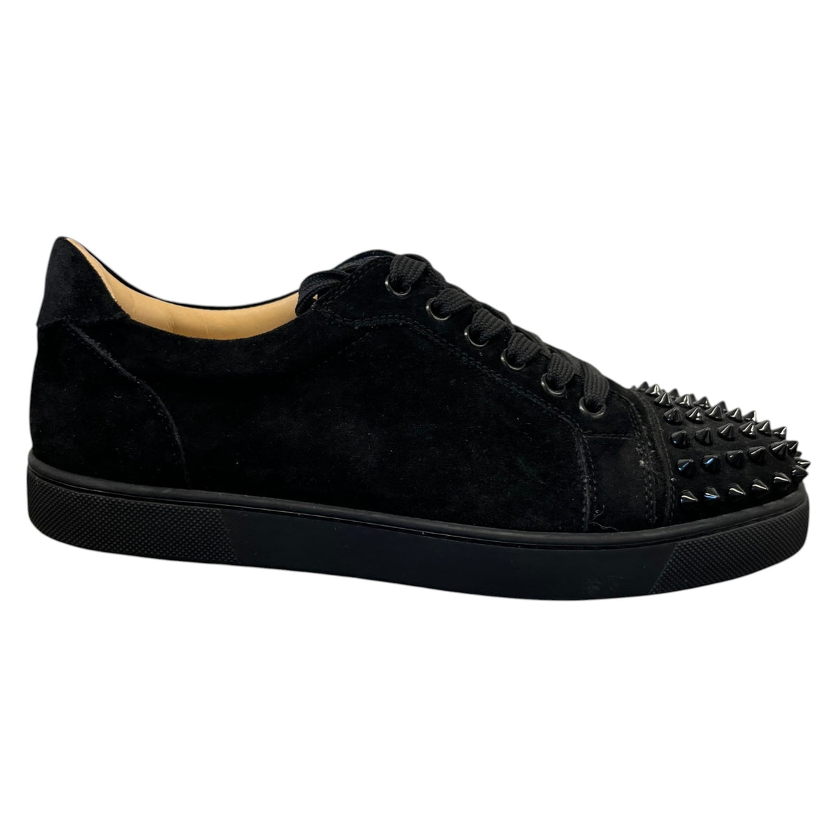 Women's Louis Junior Spikes Flat Low Trainers Black Size UK 6 / EU 39 - Photo 1