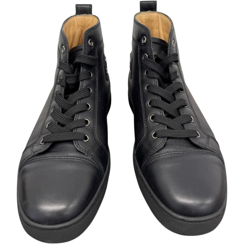 Men's Louis Flat High Trainers Black Size UK 8 / EU 42