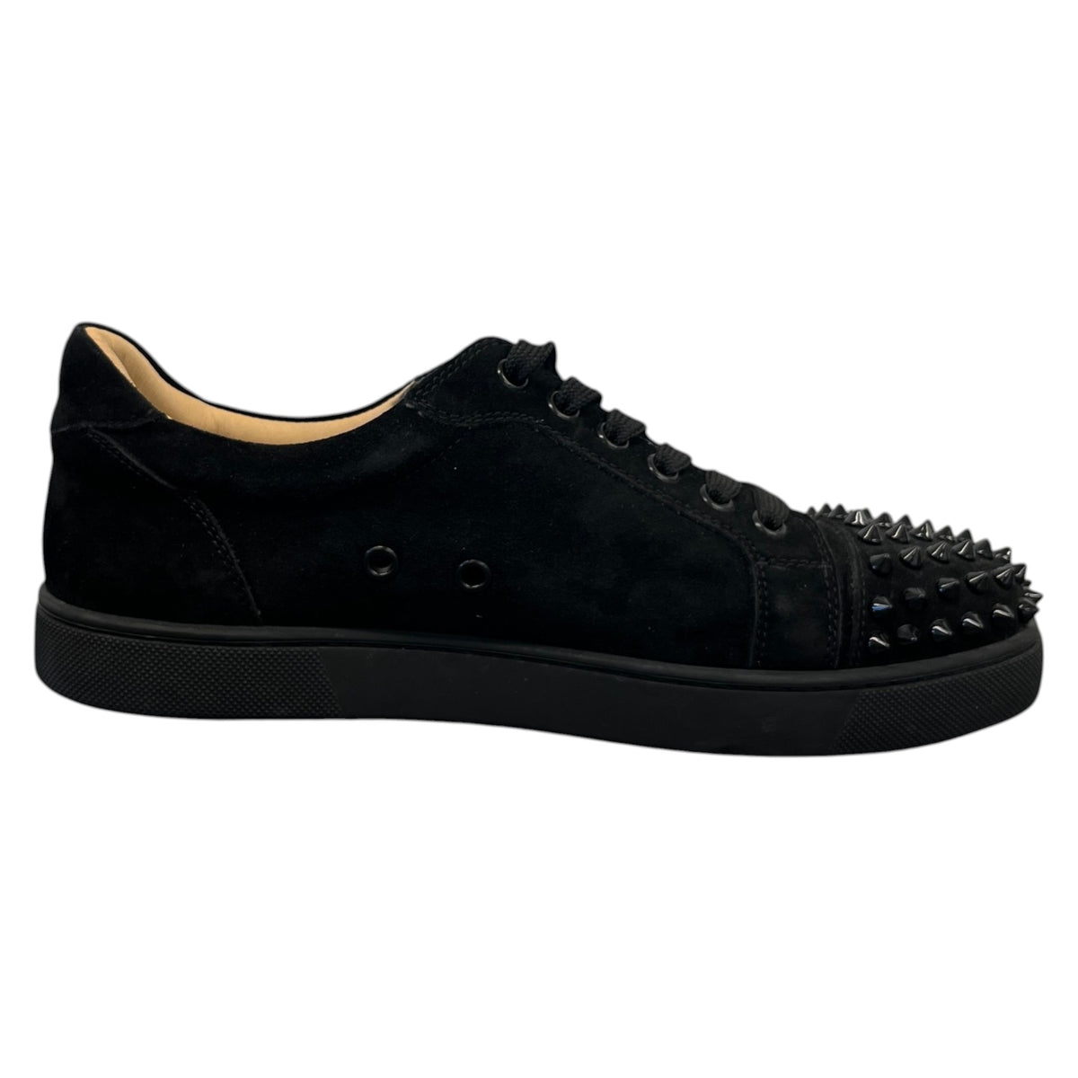 Women's Louis Junior Spikes Flat Low Trainers Black Size UK 6 / EU 39 - Photo 4